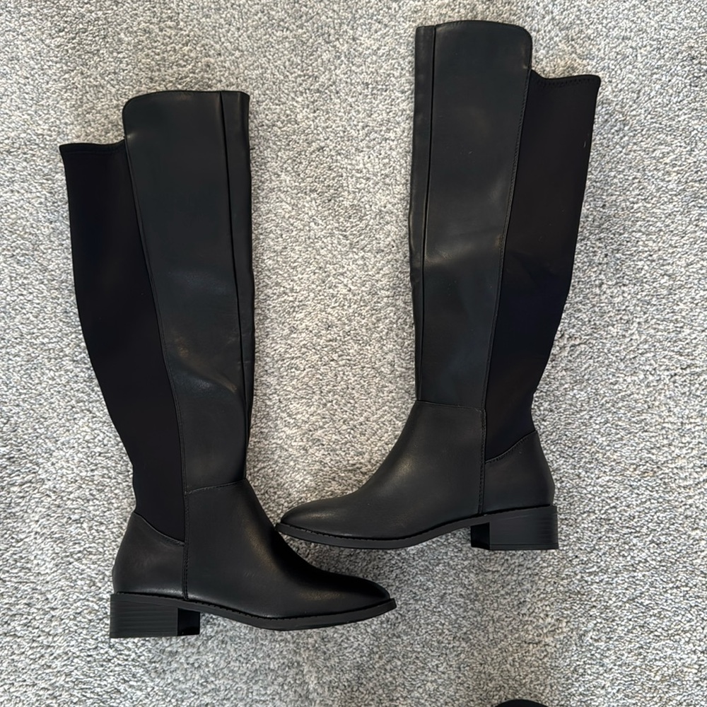 Black over the knee boots